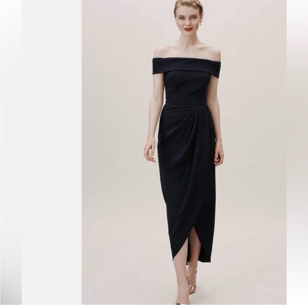 BHLDN Anthropologie Wedding and Bridal Thompson Off Shoulder Occasion Dress Sz8